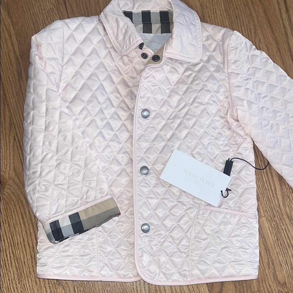 Burberry Light Pink Quilted Jacket
